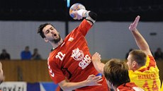 Petr Linhart v utkání proti Makedonii. Petr Linhart v utkání proti Makedonii.