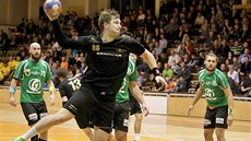 Lukáš Weintritt z KP Brno pálí v utkání proti Zubří Lukáš Weintritt z KP Brno pálí v utkání proti Zubří