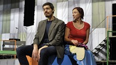Jan Jedlinský a Diana Toniková při zkoušce nové hry Západočeského divadla v... Jan Jedlinský a Diana Toniková při zkoušce nové hry Západočeského divadla v...