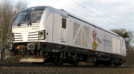 Lokomotiva Siemens Vectron dosahuje a dvousetkilometrové rychlosti