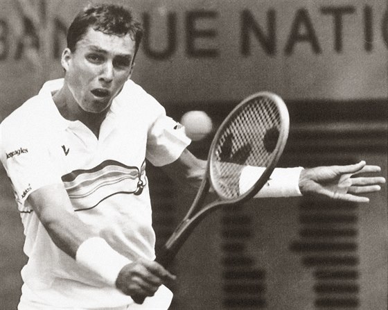 Tenista Ivan Lendl pi paíském Roland Garros (1987)