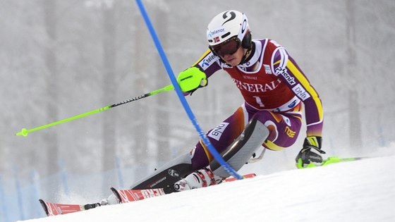 Henrik Kristoffersen  ve slalomu v Levi.