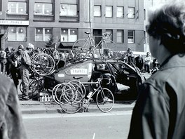 Závod míru byl nejdelím cyklistickým kláním amatér. V kvtnu 1979 (na snímku)...