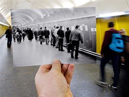 METRO NÁRODNÍ TÍDA, 23.11. Lidé vude vylepovali revoluní plakáty, výzvy,...