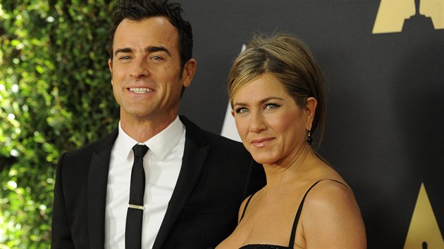 Justin Theroux a Jennifer Anistonov (Los Angeles, 8. listopadu 2014)