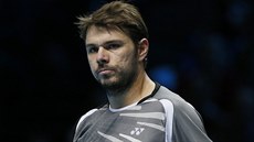 Stanislas Wawrinka je spokojený. V utkání s Tomáem Berdychem jasn dominoval.