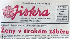 Jiskra, v roce 1989 jediné oficiální noviny na Jihlavsku. Přelomové události na... Jiskra, v roce 1989 jediné oficiální noviny na Jihlavsku. Přelomové události na...