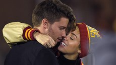 Patrick Schwarzenegger a Miley Cyrusová (Los Angeles, 13. listopadu 2014)