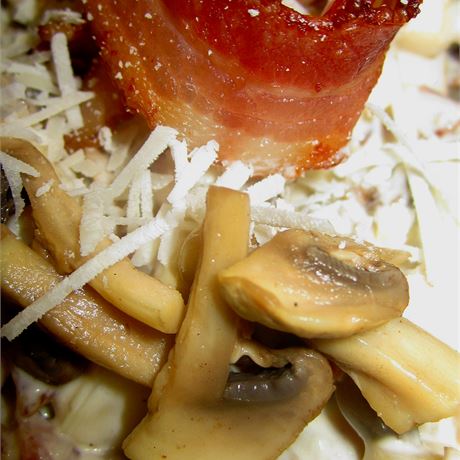 Salát Champignon-Bacon-Pecorino