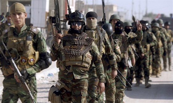 Irácké bezpenostní síly v Bagdádu (19. listopadu 2014).