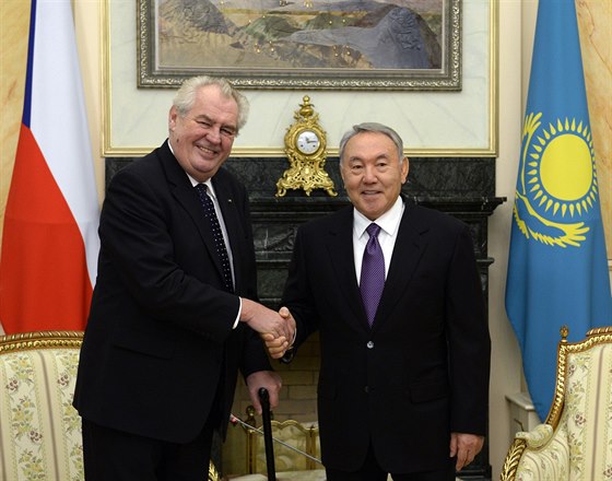 eský prezident Milo Zeman se na oficiální návtv Kazachstánu setkal se svým...