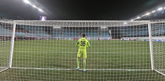 Prázdné hledit bhem utkání CSKA Moskva v Lize mistr