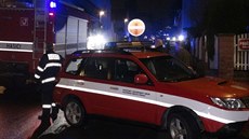 V Říjnové ulici v pražských Ďáblicích unikal plyn (24. listopadu 2014). V Říjnové ulici v pražských Ďáblicích unikal plyn (24. listopadu 2014).