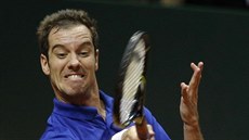 Francouzský tenista Richard Gasquet ve finále Davis Cupu.