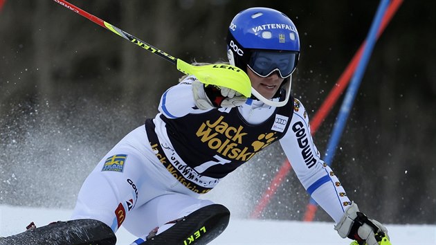 vdsk lyaka Frida Hansdotterov skonila druh ve slalomu Svtovho pohru v Aspenu.