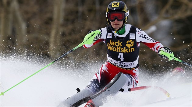Rakousk lyaka  Kathrin Zettelov dojela tet ve slalomu Svtovho pohru v Aspenu.