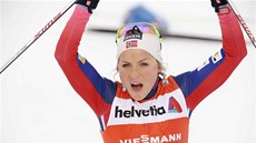 Therese Johaugová po triumfu v závod na deset kilometr klasicky ve finské