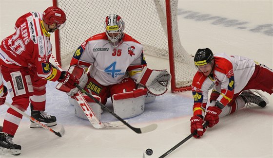 Jakub Klepi v utkání proti Olomouci.