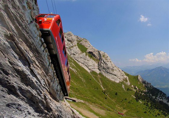 Pilatus (výcarsko) - nejstrmjí dráha svta