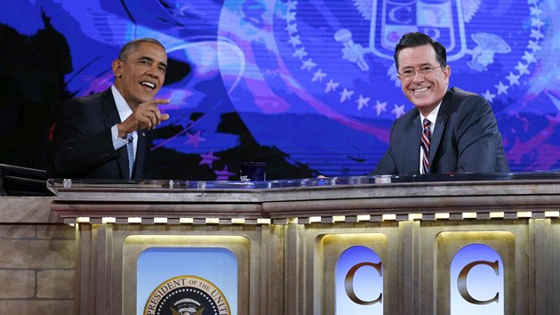 Barack Obama v poadu The Colbert Report (8. prosince 2014)