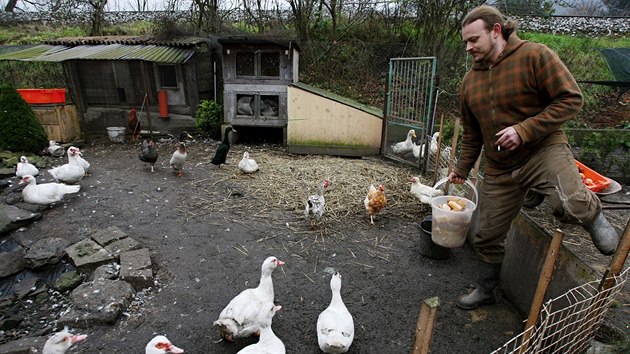 Jan Rohan na sv minifarm ve Valtov