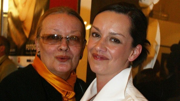 Jana Brejchov a jej dcera Tereza Brodsk v roce 2003