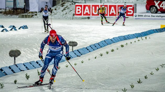 Michal lesingr na trati vytrvalostnho zvodu v stersundu.  