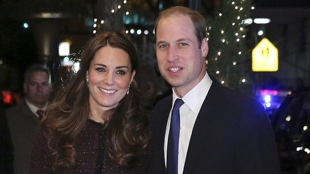 Thotn vvodkyn z Cambridge Kate a britsk princ William (New York, 7. prosince 2014)