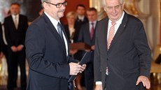Jmenování bývalého šéfa Skansky Dana Ťoka ministrem dopravy (Pražský hrad, 4.... Jmenování bývalého šéfa Skansky Dana Ťoka ministrem dopravy (Pražský hrad, 4....