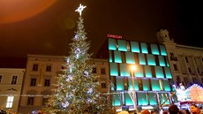 Vánoní strom v centru Brna