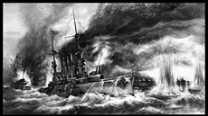 Německé pancéřové křižníky v bitvě u Falkland Německé pancéřové křižníky v bitvě u Falkland