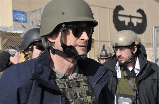 Ministr obrany Martin Stropnický pi návtv Afghánistánu.