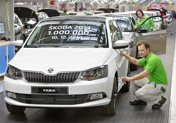 Jubilejní miliontý vz fabia ve kod Auto.