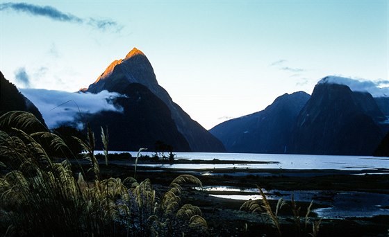 Krajina Nového Zélandu. Ilustraní foto