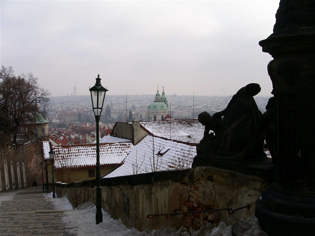 Praha v zim