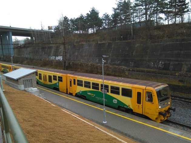 Nová vlaková zastávka Praha - Kaerov