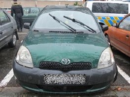 Auto nali policist zaparkovan nedaleko od nehody, v ulici Milady Horkov v...