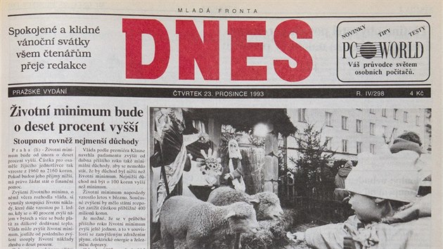 Vnon MF DNES v roce 1993