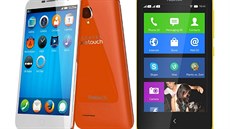 Alcatel OneTouch Fire E a Nokia X Alcatel OneTouch Fire E a Nokia X