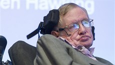 Stephen Hawking ovládá poíta pomocí pohyb tváe.