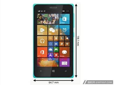 Údajná pipravovaná Lumia 435.