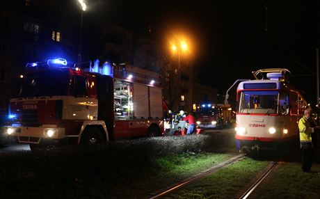 Tramvaj v Olomouci srazila patnáctiletého chlapce (23. prosince 2014).