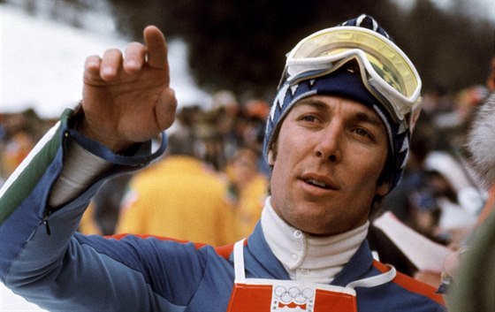 Gustav Thöni bhem olympiády v Innsbrucku 1976.