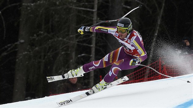 Kjetil Jansrud ve sjezdu v Santa Caterin.