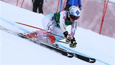 Tina Weiratherová v obím slalomu v Kühtai.