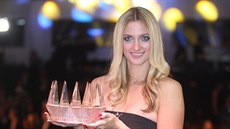 Petra Kvitová s korunkou pro českého Sportovce roku 2014, Petra Kvitová s korunkou pro českého Sportovce roku 2014,
