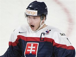 Slovensk juniorsk reprezentant Martin Rway se raduje z glu.