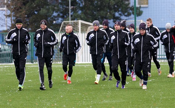 Olomoutí fotbalisté v zimním tréninkovém období.