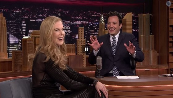 Hereka Nicole Kidmanová v televizním poadu The Tonight Show