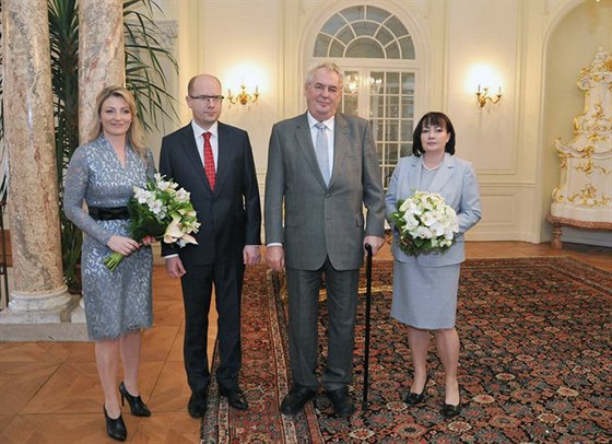 Prezident Milo Zeman a premiér Bohuslav Sobotka